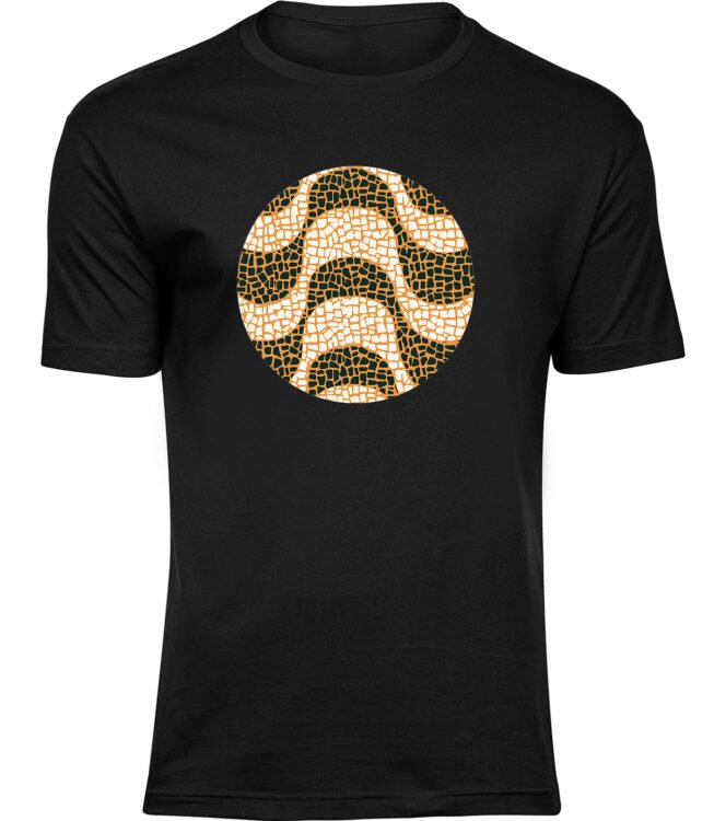 Herren Männer Schwarz T-shirt STEINWELLEN