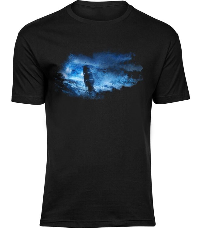 Herren Männer Schwarz T-shirt MEERSTURM