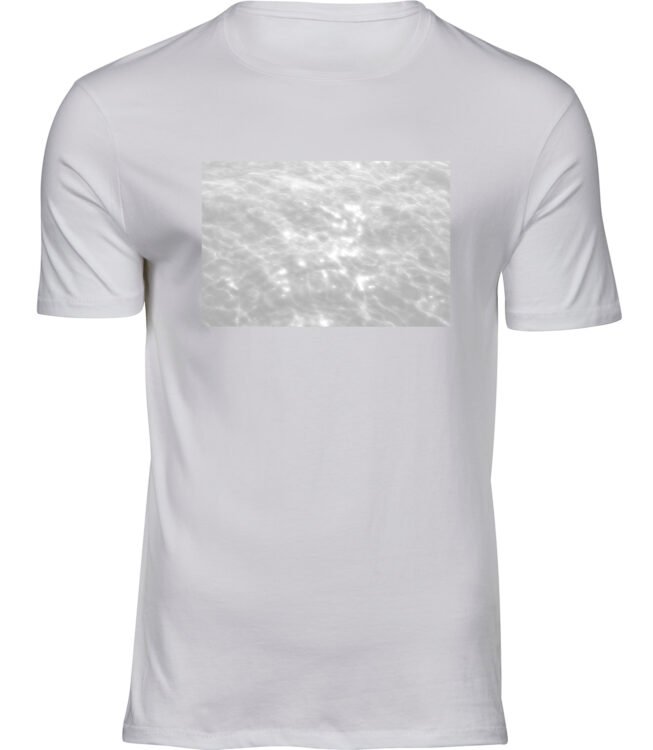 Herren Männer Weiss T-shirt WASSERSPIEGELUNGEN