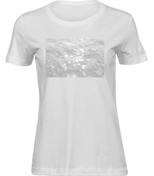 Frauen Weiss T-shirt WASSERSPIEGELUNGEN
