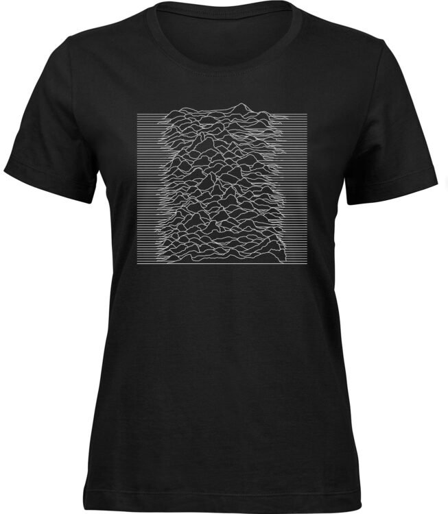 Frauen Schwarz T-shirt BERGWELLEN