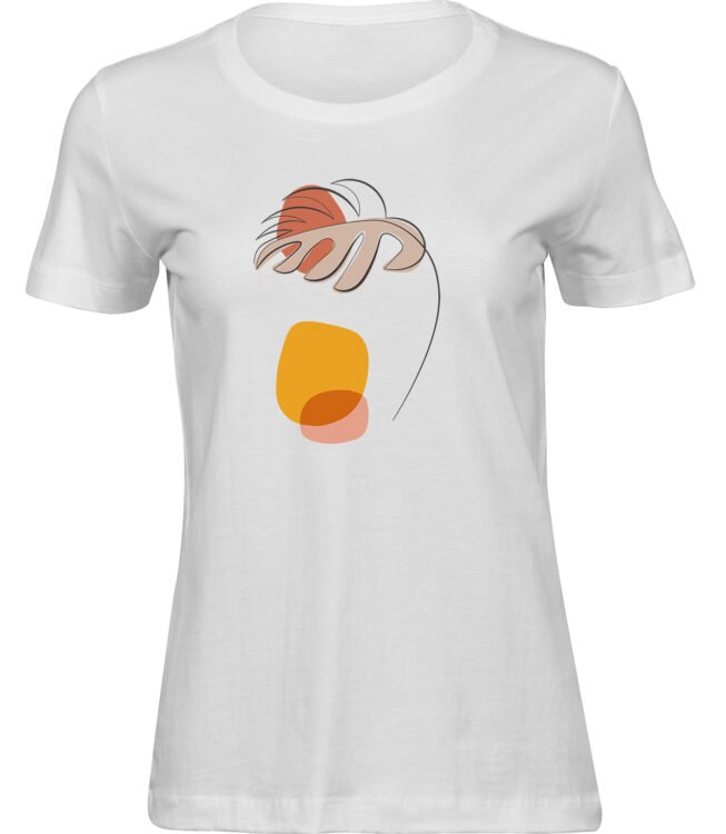 Frauen Weiss T-shirt SOMMERBLATT