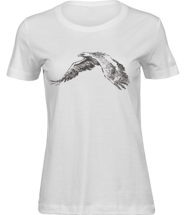 Frauen Weiss T-shirt ADLERFLUG