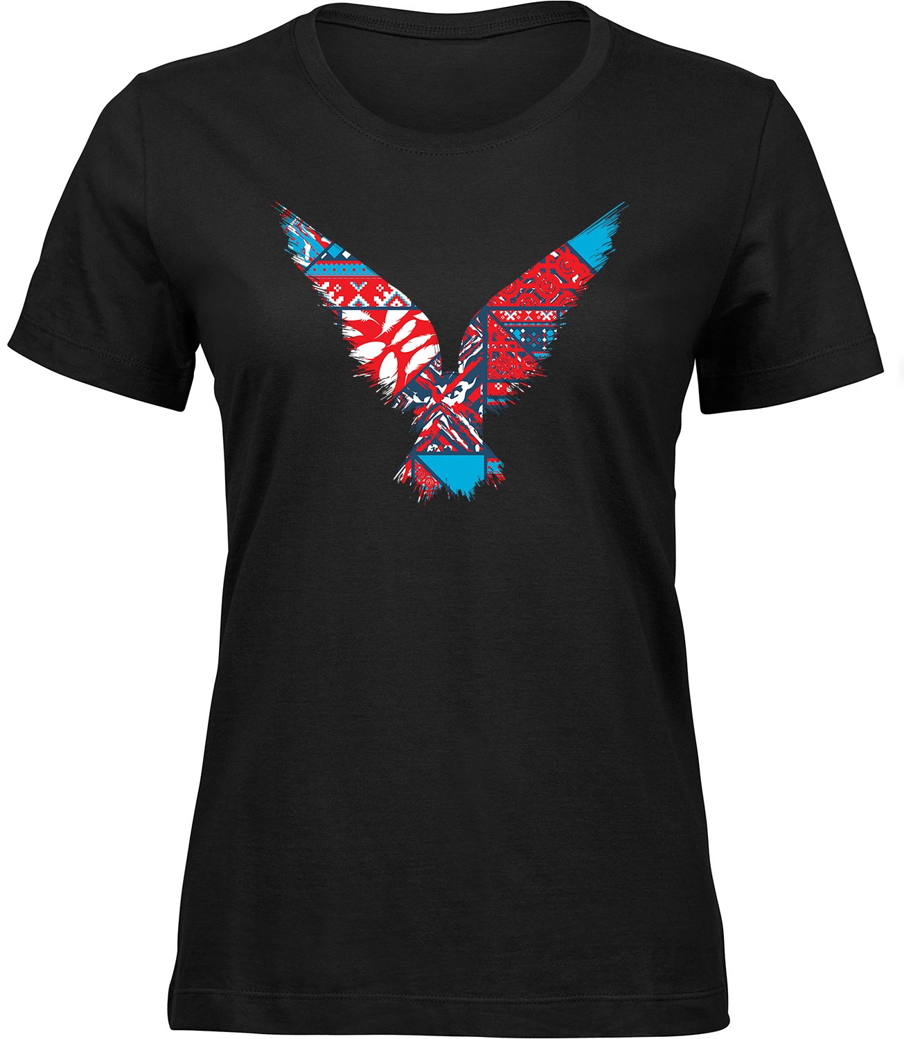 J-41 wb Frauen Schwarz T-shirt HEIMISCHER ADLER