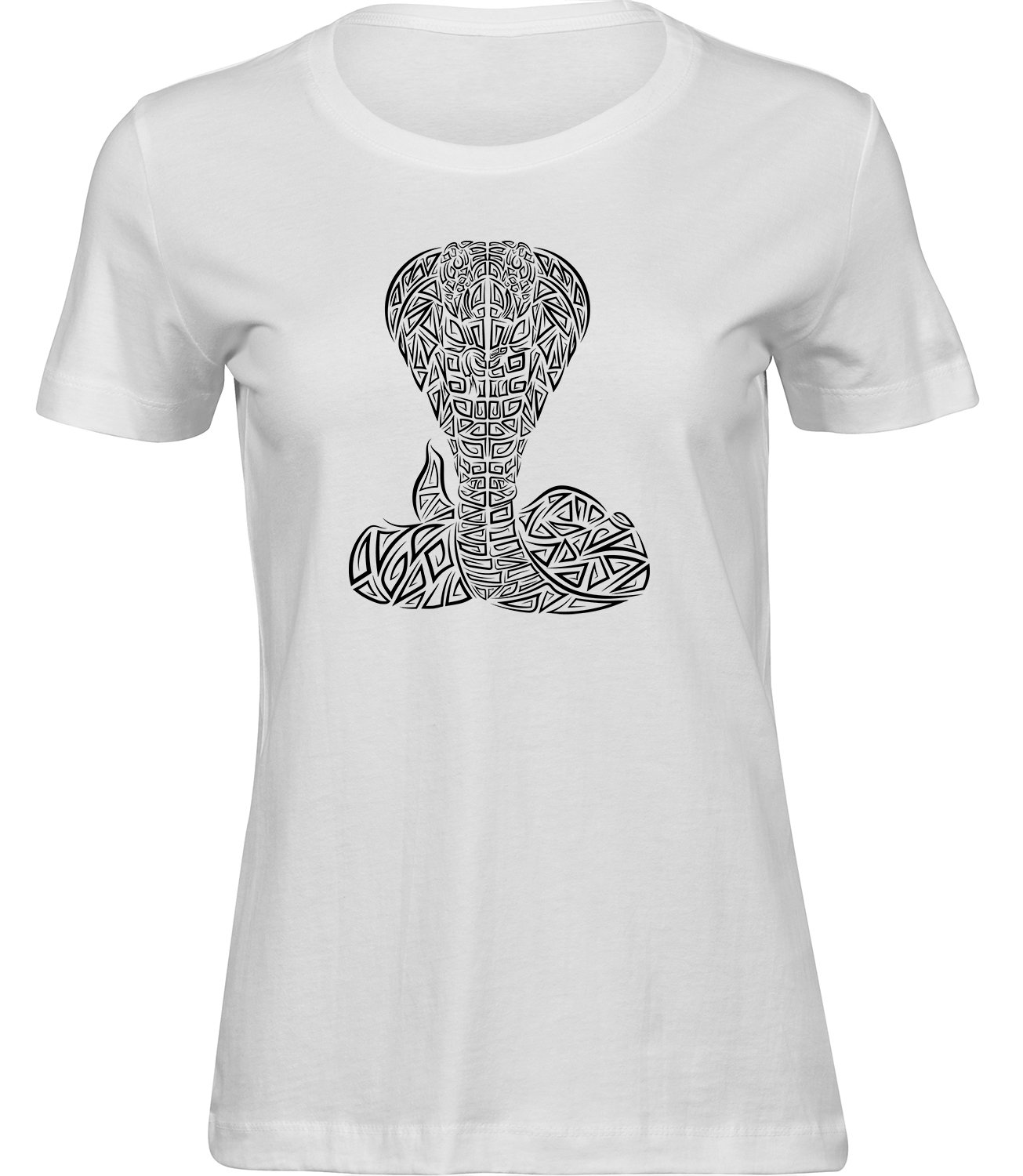 K-102 ww Frauen Weiss T-shirt ZIERSCHLANGE