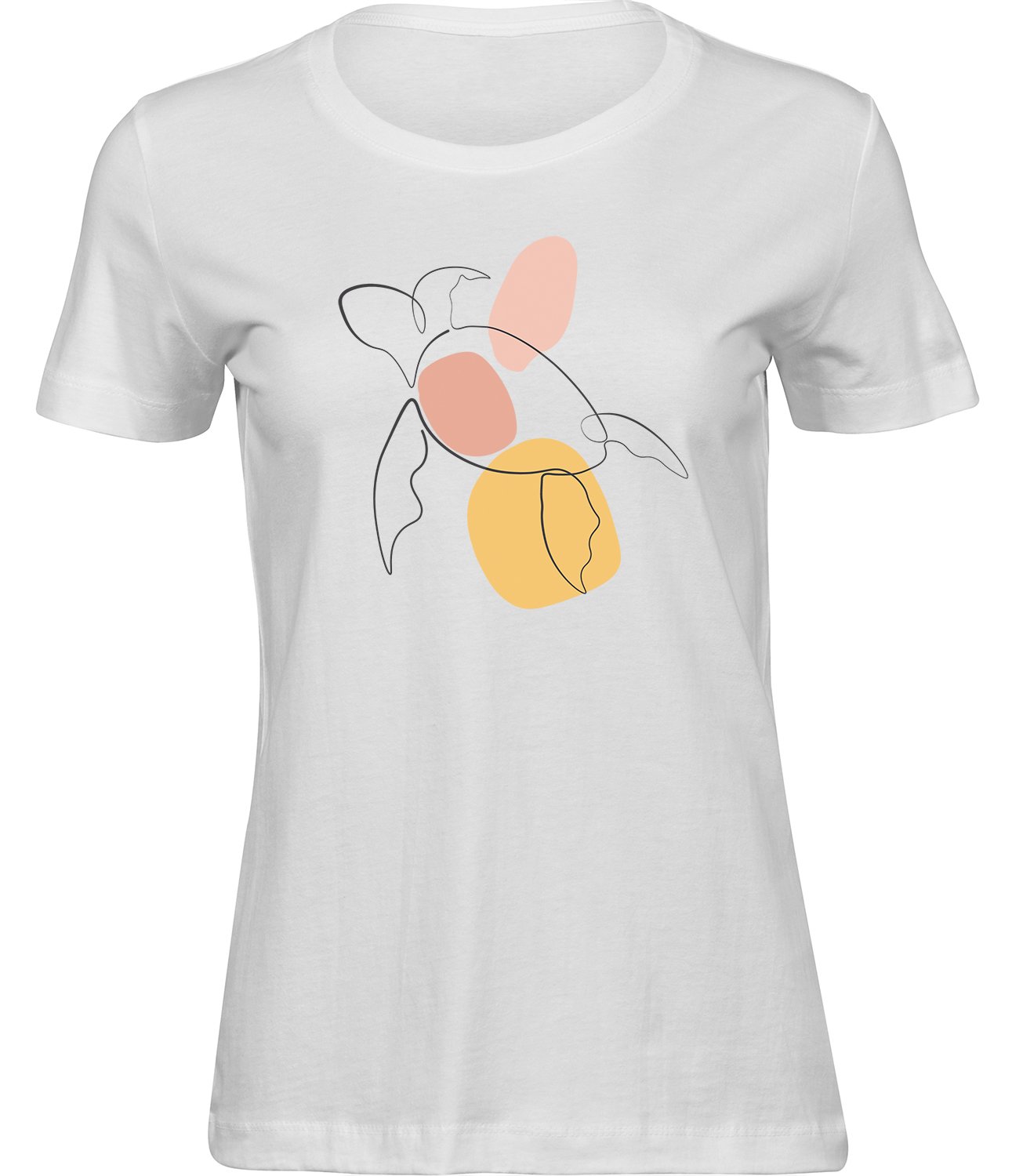 K-127 ww Frauen Weiss T-shirt MINIMALISTISCHE SCHILDKRÖTE