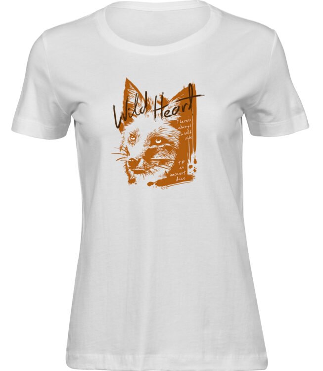 Frauen Weiss T-shirt WILDER FUCHS