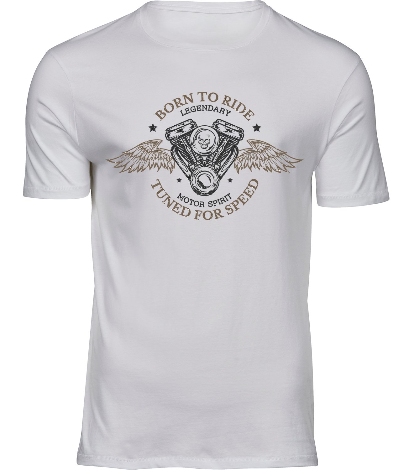 M-30 mw Herren Männer Weiss T-shirt MOTORGEIST