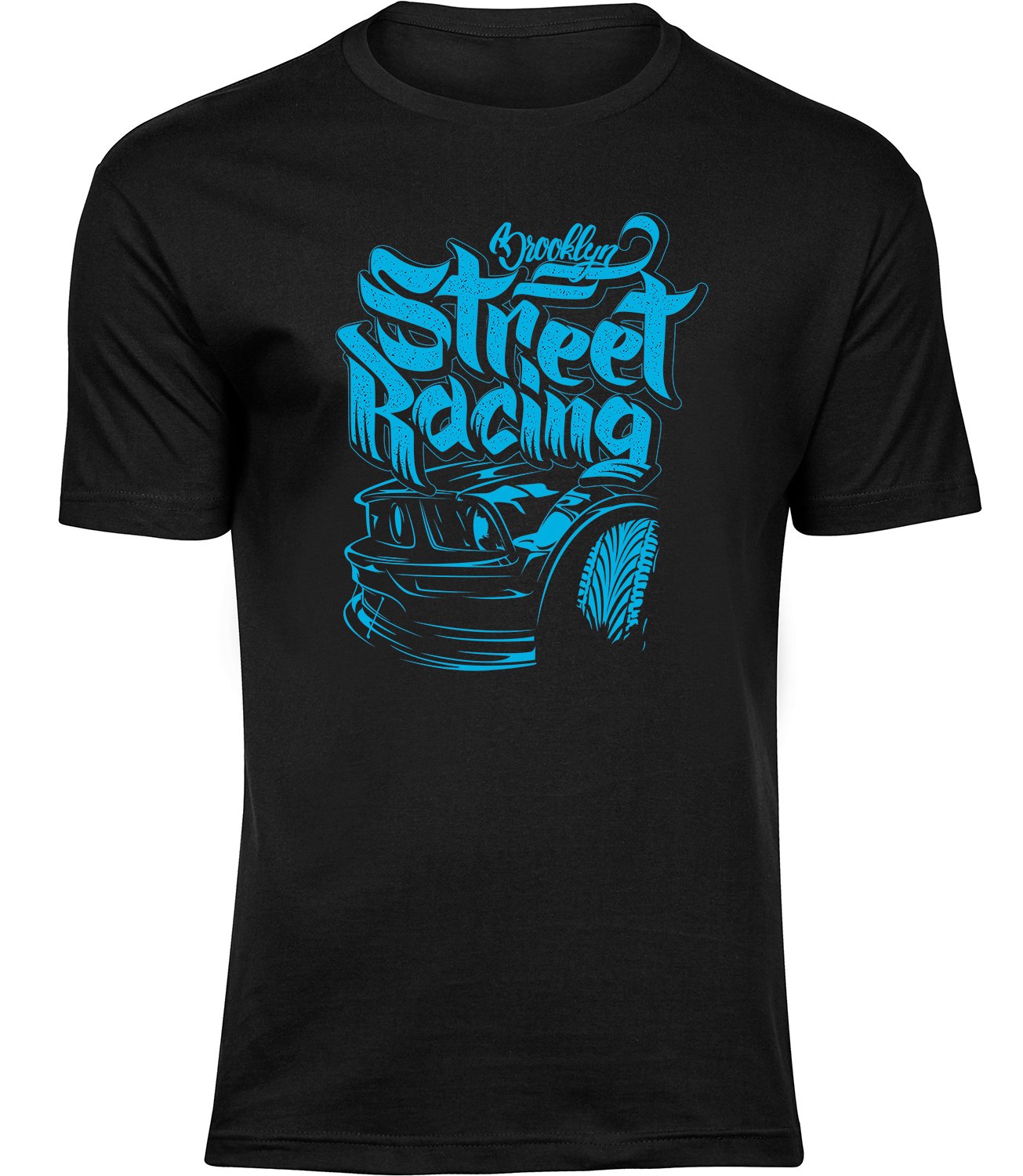 M-35 mb Herren Männer Schwarz T-shirt STREET RACING