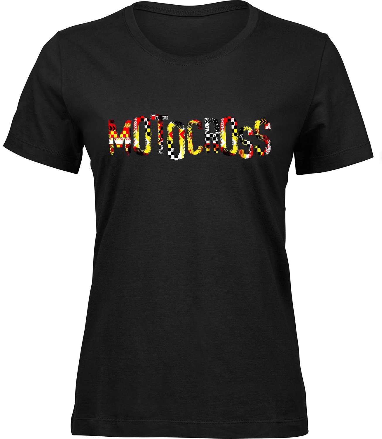 M-64 wb Frauen Schwarz T-shirt MOTOCROSS