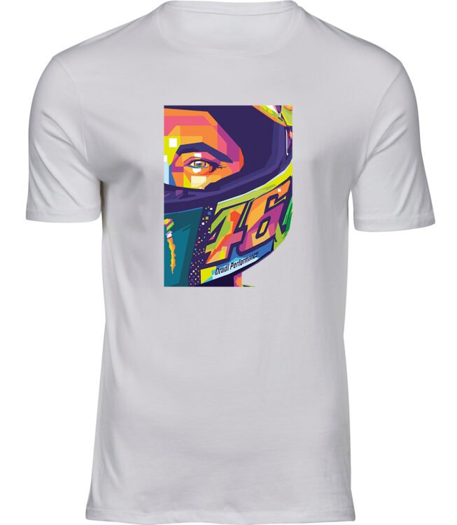 Herren Männer Weiss T-shirt F1 HELM