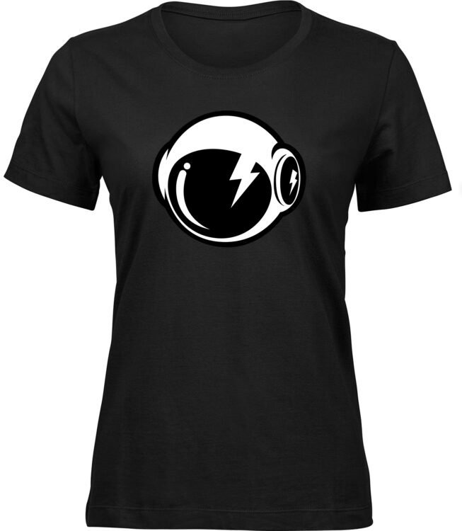 Frauen Schwarz T-shirt RAUMHELM