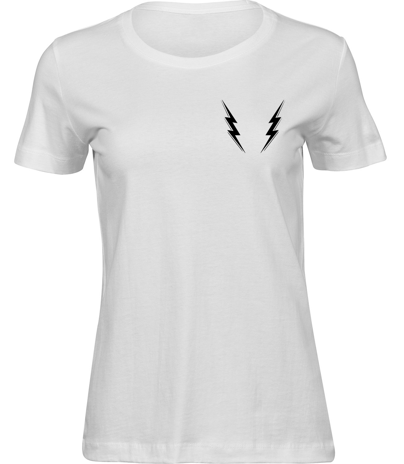 S-245 ww Frauen Weiss T-shirt SOUND BLITZ