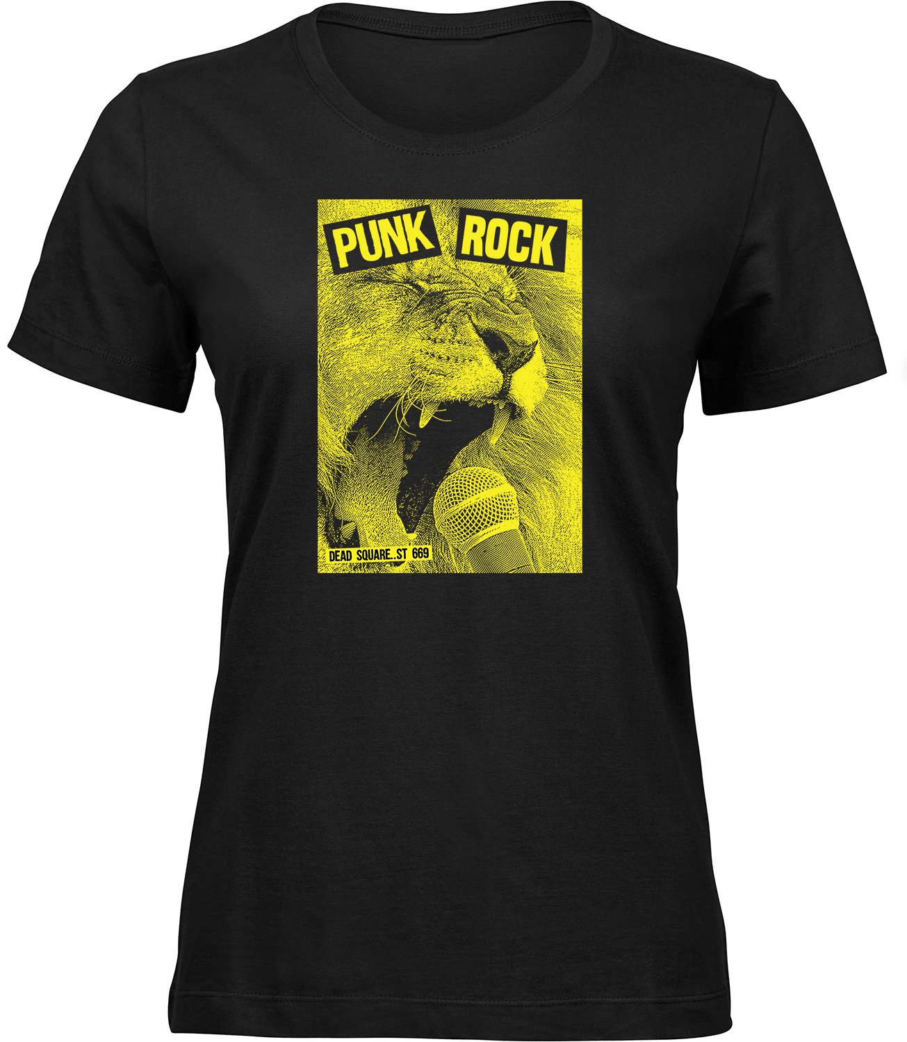 S-257 wb Frauen Schwarz T-shirt PUNK ROCK