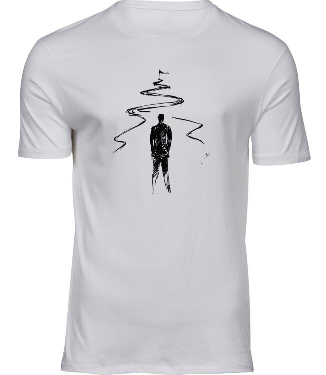 Herren Weiss Tshirt ERFOLGSWEG