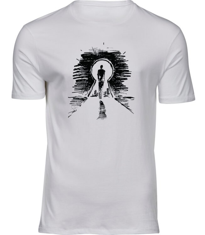 Herren Weiss Tshirt AUSWEG FINDEN