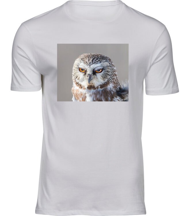 Herren Weiss Tshirt ERNSTE EULE