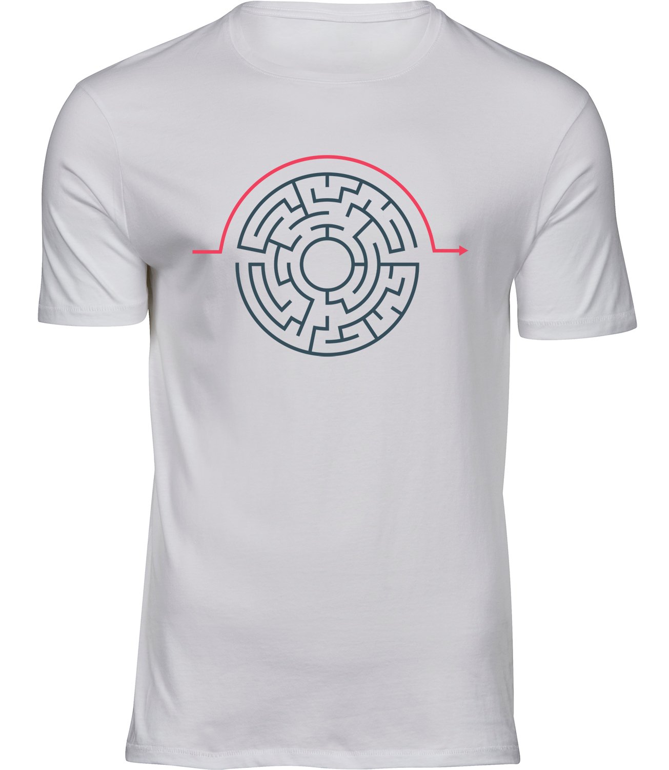 T-8 mw Herren Weiss Tshirt EINFACHERE WEG